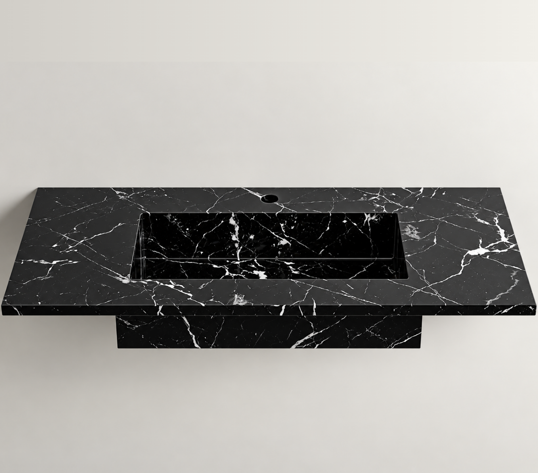 Marble Integrated Sink