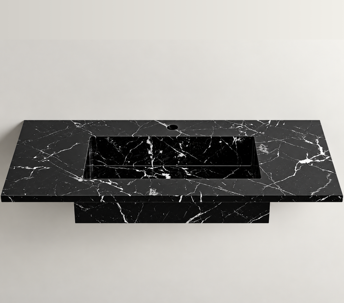 Marble Integrated Sink