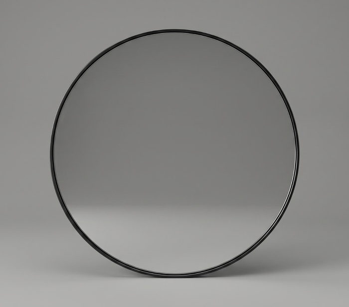 Led Backlit Mirror With Black Frame